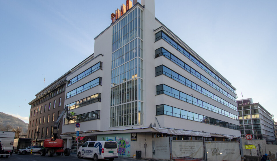 Markhus har hatt flere prosjekter gående, samtidig som de har kjempet mot konkurs. Blant annet de innvendige arbeidene på Sundt-bygget på Torgallmenningen i Bergen. Arkivfoto: Christian Aarhus