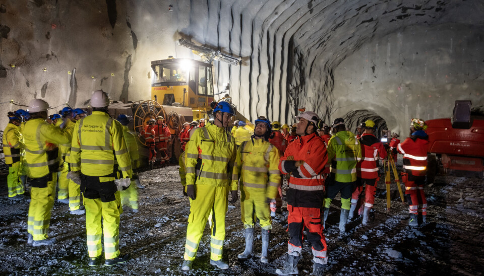 Gjennomslagsmarkering på Fornebubanen. Foto: Marius Lysø