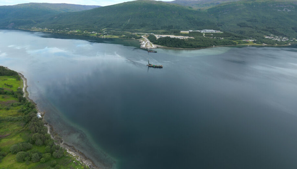 Metrostav Norge er inne på prosjektet E8 Sørbotn-Laukslett. De bygger blant annet den nye brua som kommer over Ramfjorden. Foto: Statens vegvesen