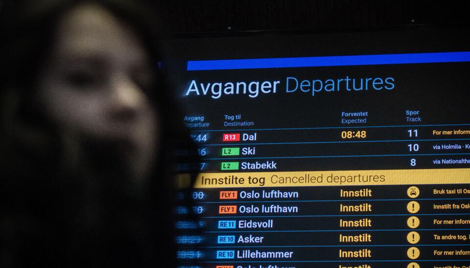 Hvert tredje tog i 2024 var ikke i rute, viser et regnestykke VG har foretatt basert på tall fra Bane Nor. Foto: Ole Berg-Rusten / NTB