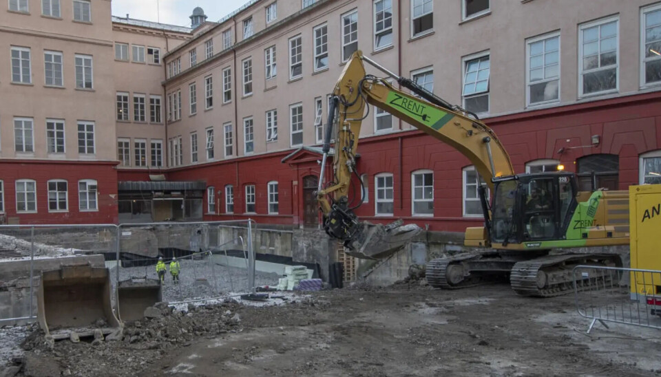 Rehabiliteringen av Sophies Minde i Oslo, som skal ferdigstilles i 2026, er det første store byggeprosjektet i Oslo som gjennomføres med mål om 100 prosent utslippsfri byggeplass. Arkivfoto