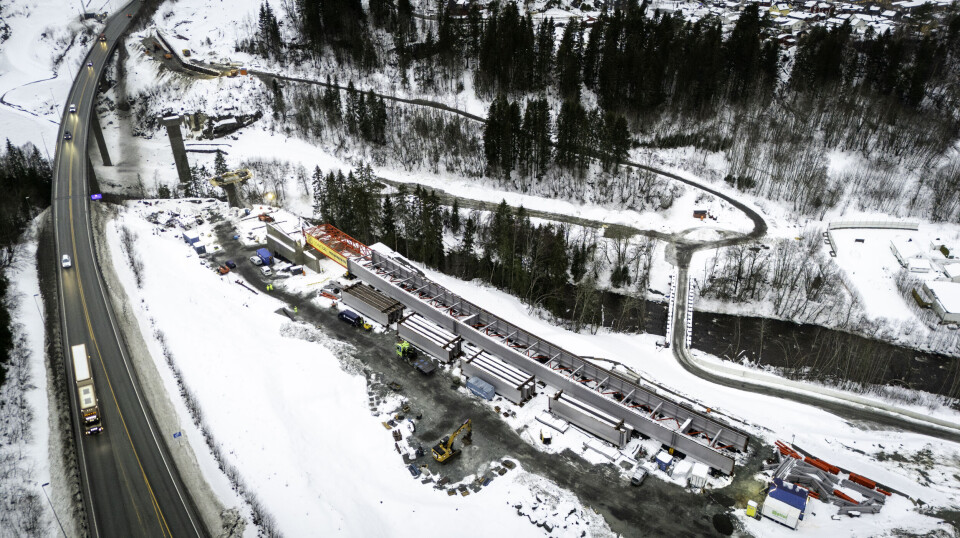 Dronefoto i samband med første lansering 14.01.2025