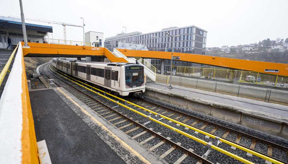 De neste ukene kan man ikke ta T-banen gjennom sentrum. Kveldsstengingen varer fra 27. januar til 13. mars søndag til torsdag. Foto: Lise Åserud / NTB