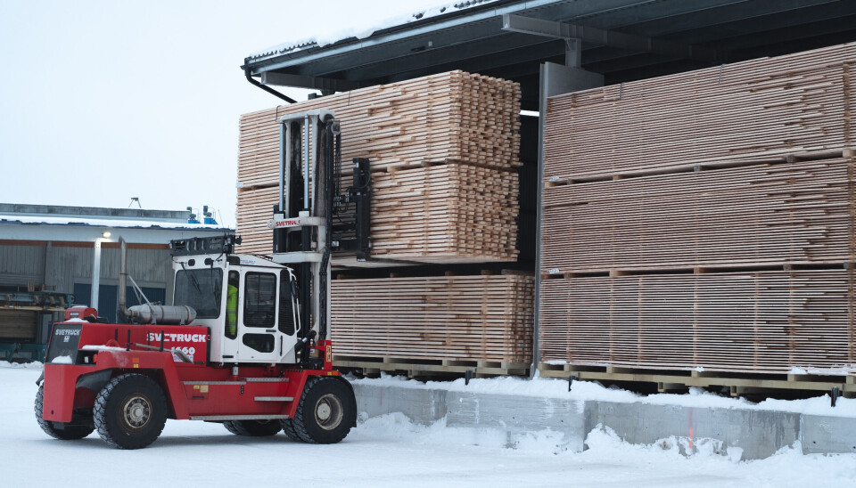 Moelven Våler opplyser at de saget 526.649 kubikkmeter tømmer i 2024.