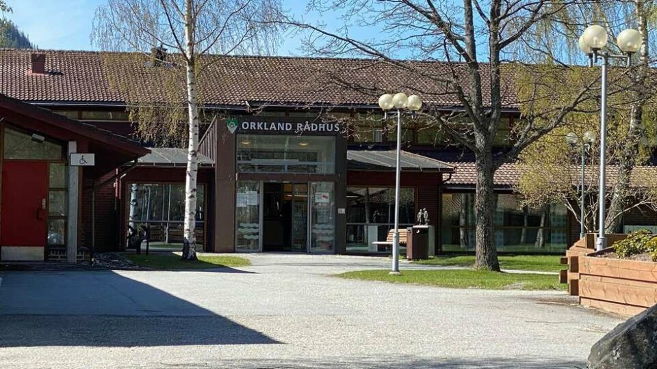 Orkland rådhus. Orkland rådhus. Foto: Orkland kommune