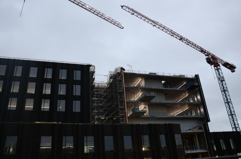 Slik så det ut på byggeplassen til Livsvitenskapsbygget i november i fjor. Livsvitenskapsbygget november 2024