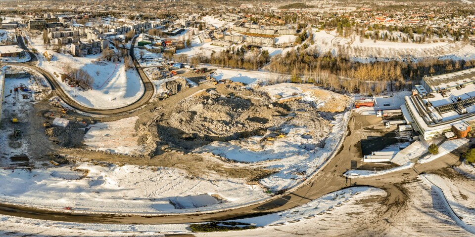 Grunnarbeidet for Granstangen Park er utført med dispensasjon. Foto: JM Bolig