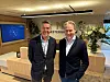 Mestergruppens direktør eiendom og boligproduksjon, Johan Jørgen Holst (t.v.), og Mestergruppens konsernsjef, Mikkel Sandvik. 
Foto: Trine Lise Hedemann/Mestergruppen