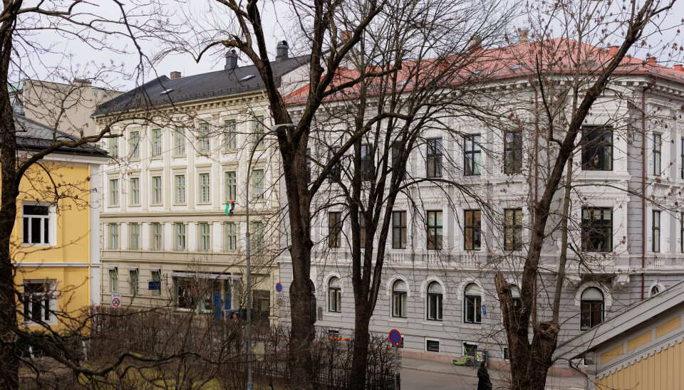 Uranienborgveien 3 (i midten) blir en del av Lille Parkvei-prosjektet. Foto Åsmund Holien Mo