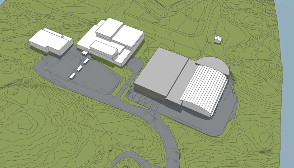 Consto kontrakten renoverer eksisterende idrettshall og bygger ny hall på Tromsøya. Illustrasjon: Norconsult