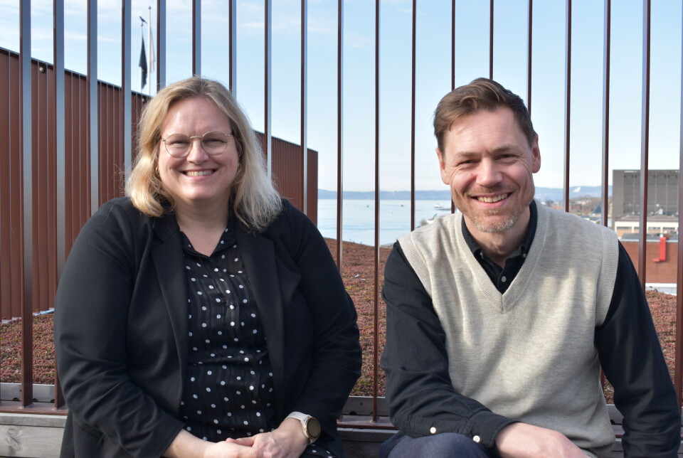 Sertifiseringssjef Viel Sørensen og koordinator for Breeam-Nor In-Use Bjørn-Yngve Kinzler Eriksen. Foto: Grønn Byggallianse