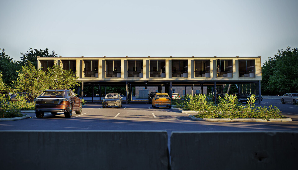 Level Two-konseptet fra Expandia Moduler er tenkt som midlertidige studentboliger.