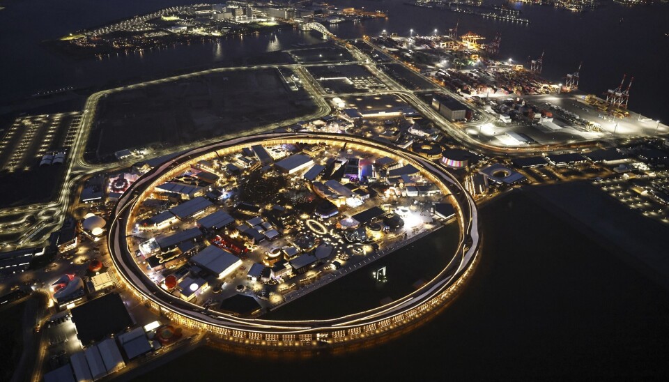 The Grand Ring er verdens største arkitektoniske trestruktur. Foto: Kyodo News / AP