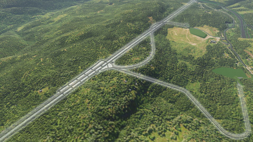 Jernbanetunnelen mellom Sandvika og Sundvollen blir 23 kilometer lang. Illustrasjon: NAA AS. Jernbanetunnelen mellom Sandvika og Sundvollen blir 23 kilometer lang. Illustrasjon: NAA AS.