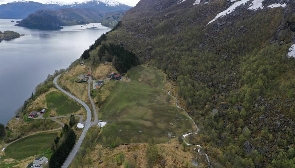 Skredsikringsprosjektet er på fylkesvei 609 mellom Heilevang i Sunnfjord kommune og Hestvika i Askvoll kommune. Foto: Vestland fylkeskommune