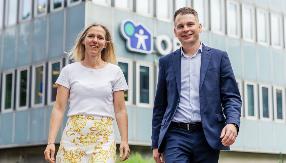Marianne Gjertsen Ebbesen, konserndirektør Boligutvikling Trehus i OBOS og Rasmus Nord, administrerende direktør i Sweco Norge. Foto: Hampus Lundgren/OBOS Marianne Gjertsen Ebbesen, konserndirektør Boligutvikling Trehus i OBOS og Rasmus Nord, administrerende direktør i Sweco Norge. Foto: Hampus Lundgren/OBOS