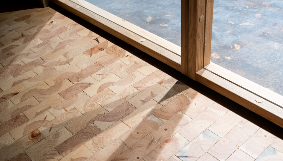 Dette kubbegulvet er levert i Oslo. Foto: Vill Opp Foto: Vill Opp