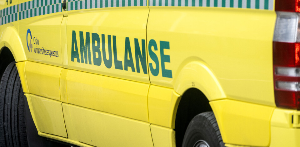 Oslo 20200826. 
Ambulanse logo på bil.
Foto: Gorm Kallestad / NTB