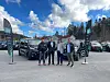 Fra venstre: daglig leder Halgeir Halvorsen i Ra1 Bygg, Øystein Ottersland fra Agder Bil, Azad Hadjarpour fra NF Fleet og daglig leder Geir Nesland Nilsen i Ra1 Gruppen.