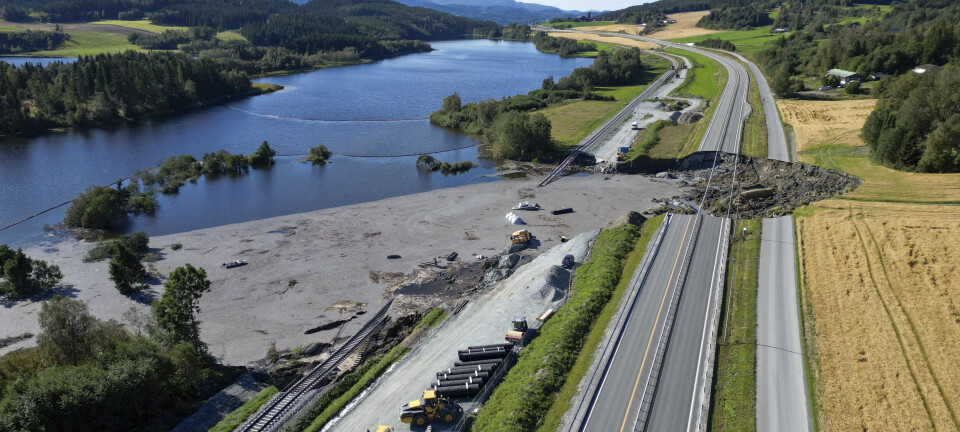 Mann som ble tatt av E6-skredet i Levanger, krever 1,2 millioner av Bane Nor