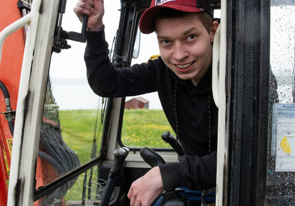 Jesper Skjæran har drømt om å kjøre maskiner så lenge han kan huske.