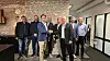Martin Nilsson (Indian Bygg), Erling Strøm (Fiber Capital AS), Fredrik Syvertsen (Fiber Capital AS), Olav Norang Stenvik (Fiber Capital AS), Tomas Olsson (Indian Bygg), Håkan Westlund (Indian Bygg), Thomas Jacobsen (Oslo Entreprenørbedrift AS), Thomas Haare ( Fiber Capital AS). Foto: Fiber Capital