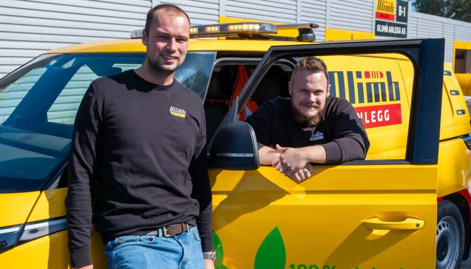 Kalkulasjonsleder Kristian August Olimb t.v. og prosjektleder Jørgen Kristensen i Olimb Anlegg AS. (Foto: Jørn Søderholm, Praktisk Talt AS)