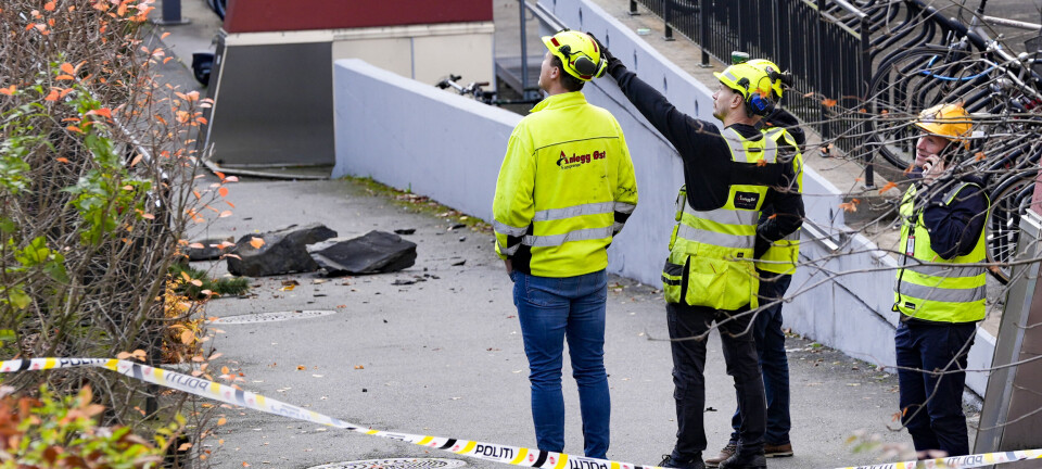 I gang med skredsikring på Carl Berner