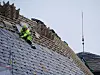 Nytt tak på Vikingtidsmuseet: 54.706 håndspikrede skiferstein forener ...