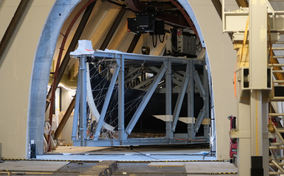 Her flyttes vikingskipet