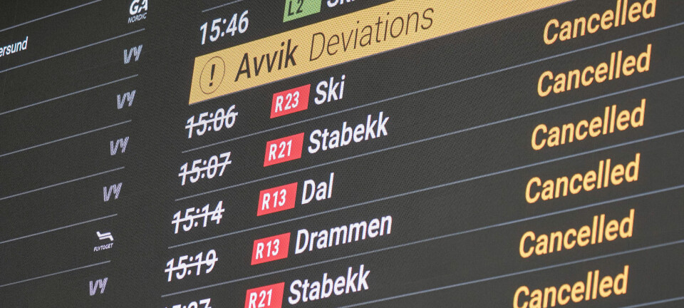 Over 32.000 toginnstillinger vises ikke i statistikken til Bane Nor