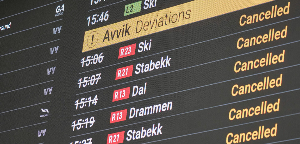 Over 32.000 toginnstillinger vises ikke i statistikken til Bane Nor