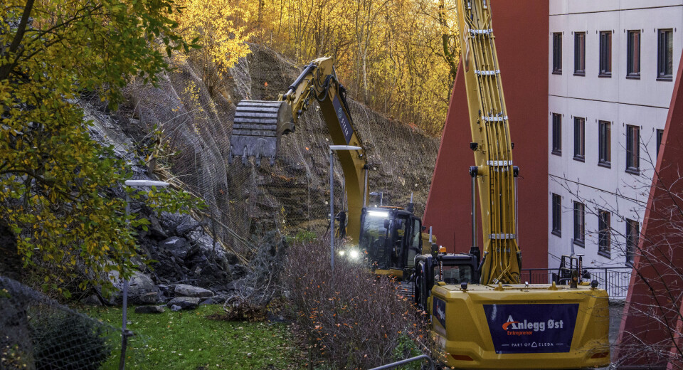 Bruker fjernstyrte maskiner etter skredet på Carl Berner