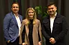 Kristian Strøm, regionsdirektør for Stor-Oslo og Sør-Øst (fra venstre), Stine Fjærli Sjøthun, divisjonsdirektør Byggautomasjon og Rustam Arzumov, regionsdirektør for Vest. Foto: Viktor Tangestuen GK Gruppen