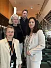 Marius Johannessen i NHO Byggenæringen Håndverk (bakerst), Marianne W. Røiseland i RørNorge, Nina Solli i NHO Byggenæringen og Ane Dyrnes i VBL. Foto: NHO Byggenæringen