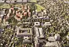 Siden universitetet ble bygd har Fysikkbygningen vært det høyeste huset på Nedre Blindern. Ill. Riksantikvaren