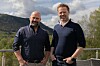 Konsernsjef Lars Hæhre (til venstre) og Anders Høiback, som går inn i en rolle som konserndirektør i  i AKH Gruppen. Foto: AKH Gruppen
