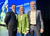 Grete Aspelund, CEO i NCC Industry, er ny styreleder i Entreprenørforeningen - Bygg og Anlegg EBA). Med seg som nestleder får hun Stein Ivar Hellestad, konsernsjef i Skanska Norge. Til venstre administrerende direktør Audun Blegen i EBA.