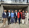 Dette er det nye styret i NHO Byggenæringen. Karsten T. Raddatz (fra venstre), Tore Bakke, Hilde Vatne, Knut Skogstad, Jimmy Bengtsson, Hanne Sønsteby Rooth og Vera Flatebø. Grete Aspelund var Ikke til stede. Foto: NHO Byggenæringen