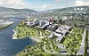 Nytt sykehus i Drammen. Illustrasjon: Helse Sør-Øst RHF, Link arkitektur, Ratio arkitekter, Bølgeblikk