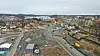 I februar ble arbeidene i Moss sentrum stanset da det ble funnet mer kvikkleire enn forventet. Foreløpig er de anleggsarbeidene i området fortsatt ikke kommet igang igjen. Foto: Glenn Lund, Bane NOR