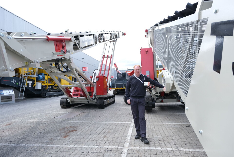 Daglig leder Per Olav Fredheim i Fredheim Maskin AS på Vei og Anlegg 2024.