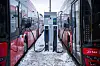 Ting tar tid. Lave temperaturer skaper utfordringer for elektriske busser. Her står busser til lading på Strømsveien ved Alnabru. Foto: Rodrigo Freitas / NTB