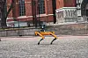 Robothunden Spot fra amerikanske Boston Dynamics er en maskin som har fått svært mye oppmerksomhet, og som mange nå ser potensialet i. Her med 3D-skanner fra Faro. Foto: AMKVO