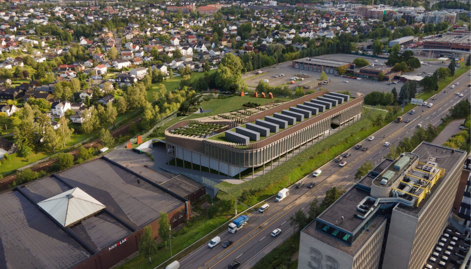 Slik skal Skygards nye datatsenter i Oslo bli. Arkitekt: A-lab