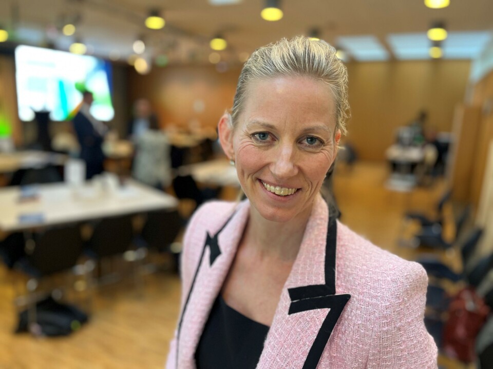 Fagdirektør for bærekraft og selskapsrapportering i Revisorforeningen, Kjersti Okstad, var en av innlederne under EBA sin leverandørdag mandag. Fagdirektør for bærekraft og selskapsrapportering i Revisorforeningen, Kjersti Okstad, var en av innlederne under EBA sin leverandørdag mandag. Foto: Frode Aga