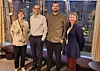 Caroline Syse (fra venstre) , Matteo Pezzucchi , Odd Anders Magnussen og Cathrine Thorbjørnsen i i Vegdirektoratets avdeling for myndighet og regelverk har vært sentrale i arbeidet med ny portal. Foto: Statens vegvesen