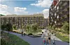 Ulvenplassen vil bestå av 264 boliger når prosjektet ferdigstilles i 2026. Illustrasjon: LPO Arkitekter