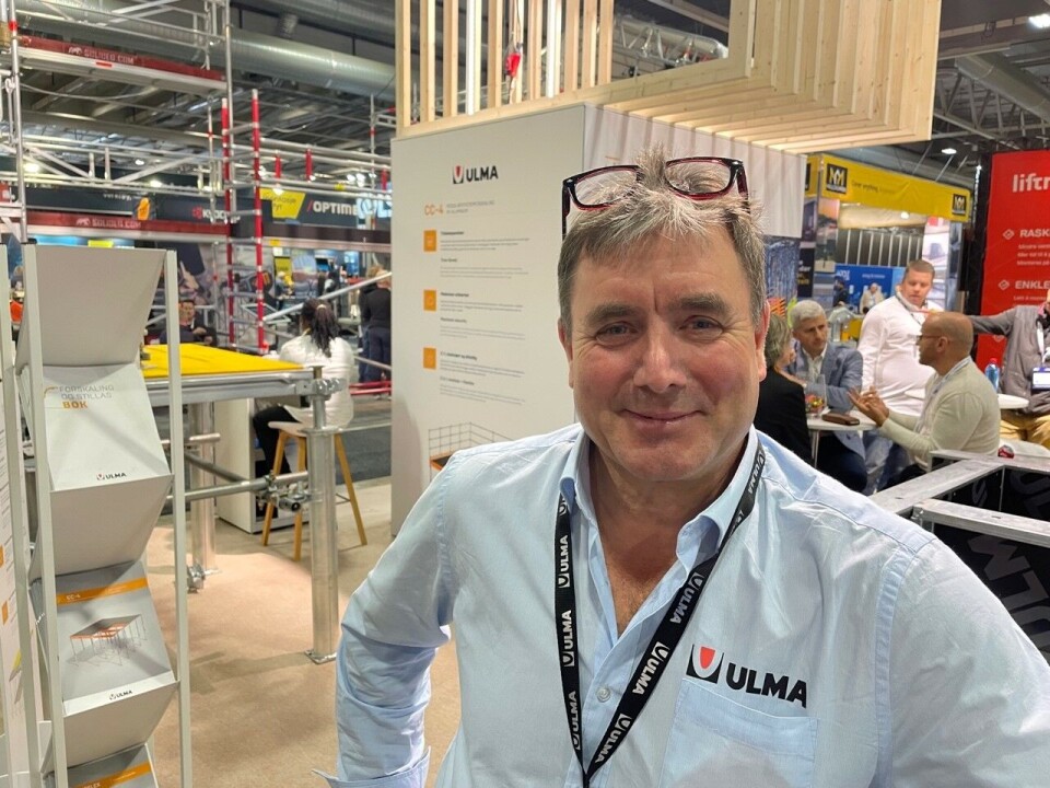 Daglig leder Siegfried Krampl i Ulma Construction Norge, opplever godt besøk på Bygg Reis Deg. Daglig leder Siegfried Krampl i Ulma Construction Norge, opplever godt besøk på Bygg Reis Deg.