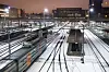 Et tog sporet av ved Ski stasjon ved 12-tiden onsdag. Allerede har flere tog blitt forsinket og innstilt som følge av trøbbel i togtrafikken onsdag. Foto: Audun Braastad / NTB